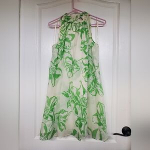 Banana Republic Green Floral Mini Dress